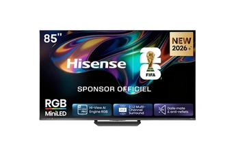 RGB Mini LED 4K 85UR8S 215 cm 2026 Très bon état Hisense reconditionné disponible sur Darty | Dero