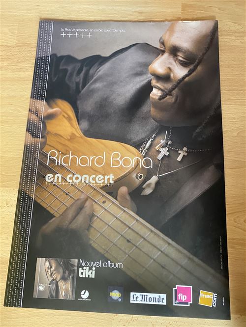 Richard Bona - En Concert - Tiki - 40x60cm - Affiche État correct - 13,99 € Richard Bona - En Concert - Tiki - 40x60cm - Affiche État correct reconditionné disponible sur Fnac