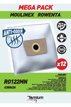 RO122MN ANTI-ODEUR 12 SACS Bon état Temium reconditionné disponible sur Darty