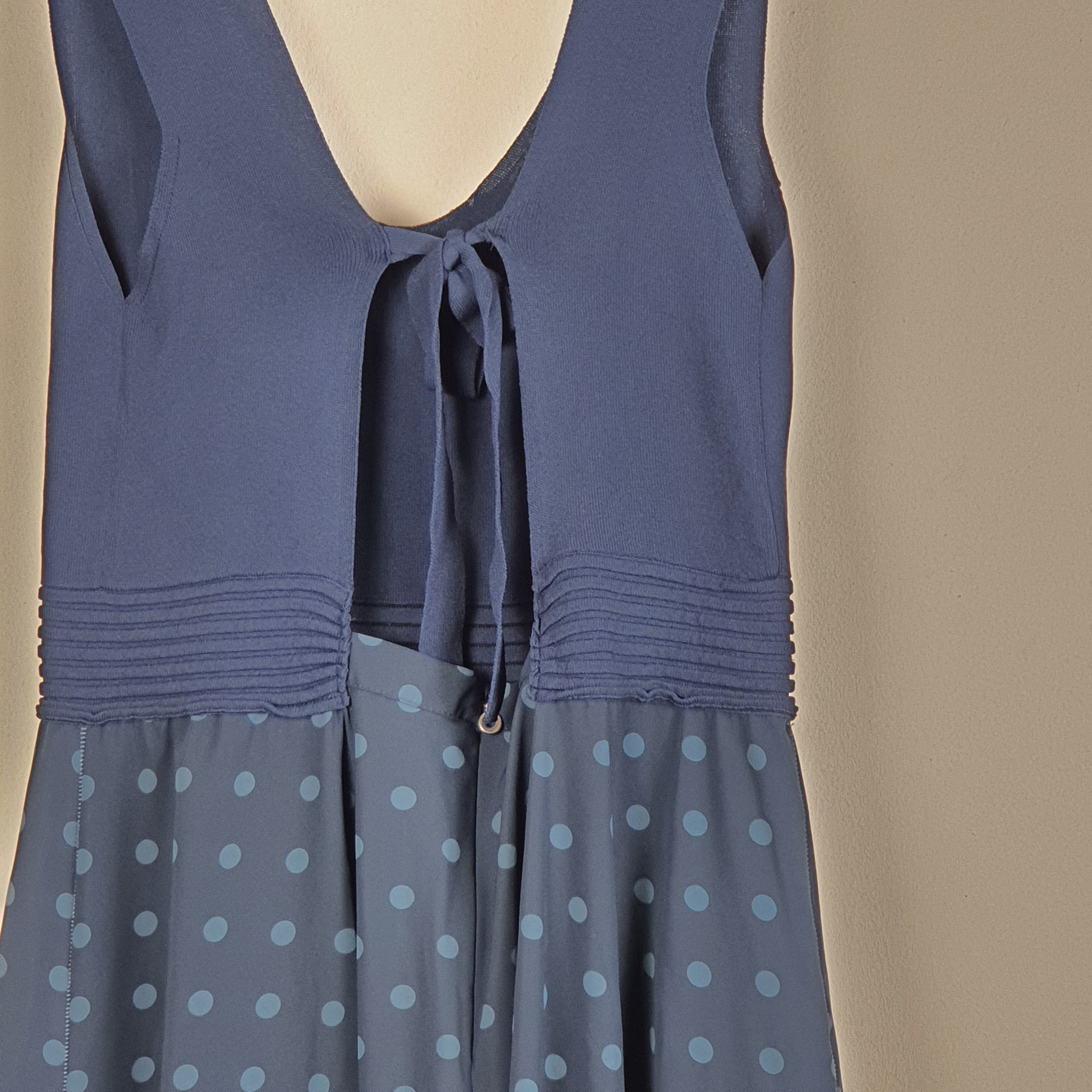 Voir photo 3 de Robe bleue à pois - Crea Concept - 38 Robe bleue à pois - Crea Concept - 38 Très bon état reconditionné photo 3