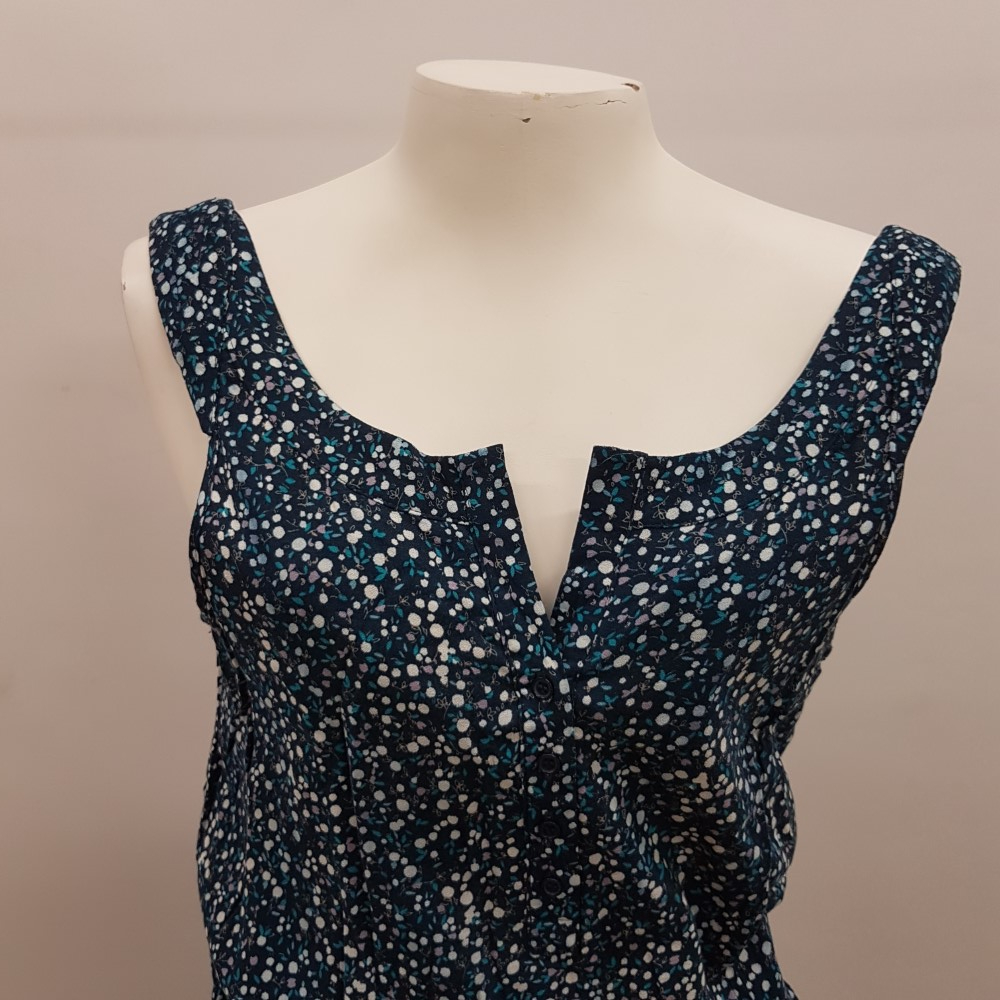 Voir photo 5 de Robe bleue sans manche - NAF NAF - Taille 36 Robe bleue sans manche - NAF NAF - Taille 36 Bon état reconditionné photo 5