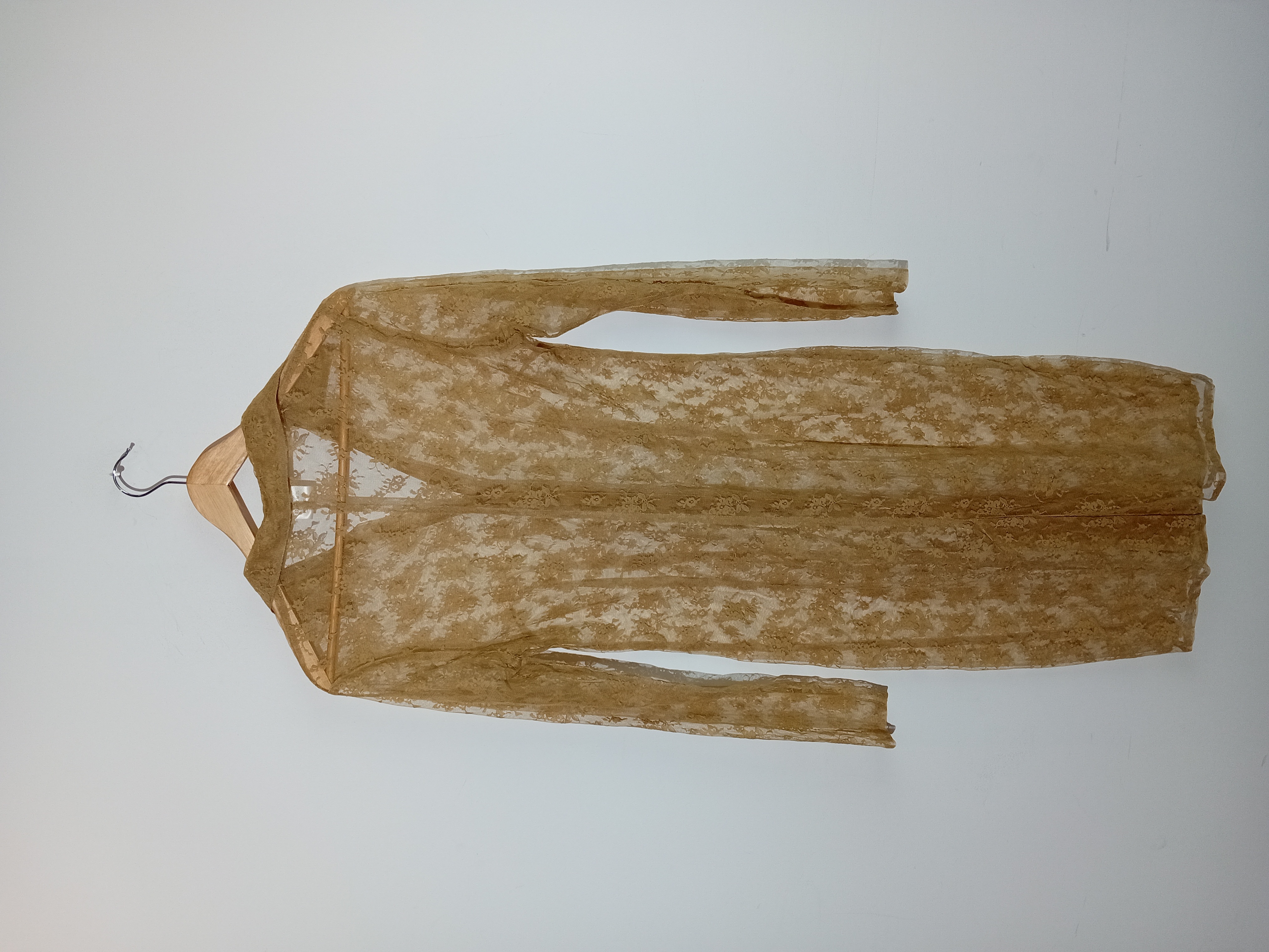 Voir photo 5 de Robe Chemise Longue Dentelle Ballade Moutarde L/40/12 (V3574) Robe Chemise Longue Dentelle Ballade Moutarde L/40/12 (V3574) Très bon état reconditionné photo 5