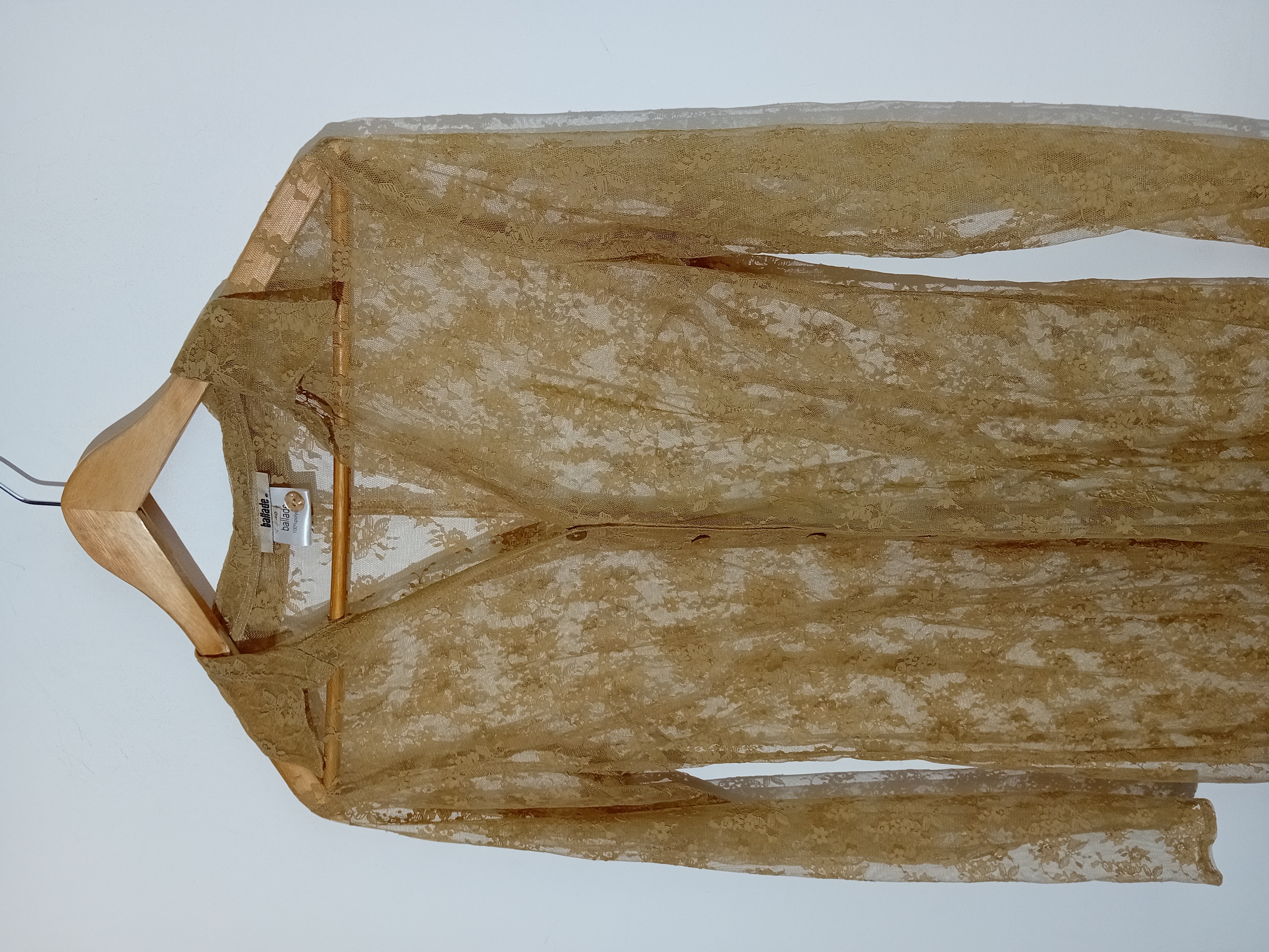 Voir photo 6 de Robe Chemise Longue Dentelle Ballade Moutarde L/40/12 (V3574) Robe Chemise Longue Dentelle Ballade Moutarde L/40/12 (V3574) Très bon état reconditionné photo 6