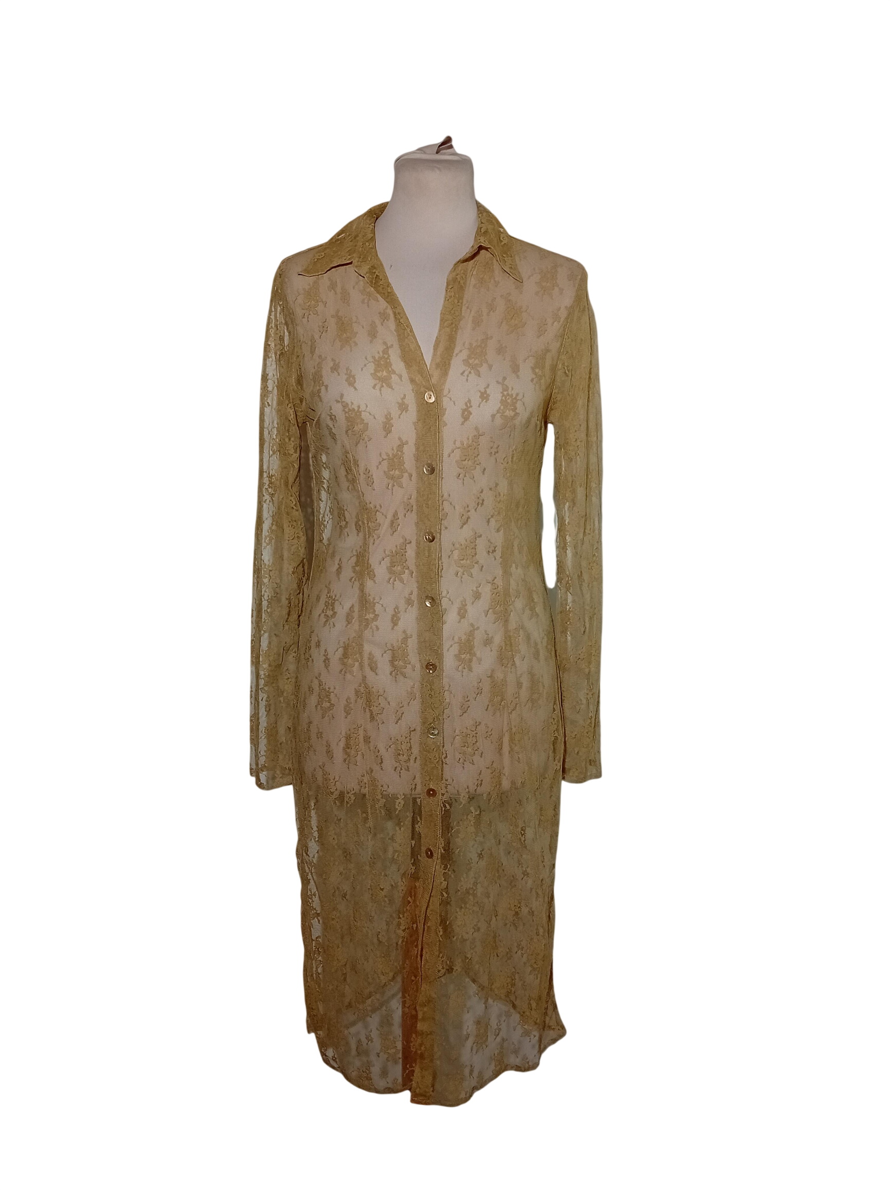 Acheter Robe Chemise Longue Dentelle Ballade Moutarde L/40/12 (V3574) Très bon état - 10,00 € Robe Chemise Longue Dentelle Ballade Moutarde L/40/12 (V3574) Très bon état reconditionné disponible sur Label Emmaüs