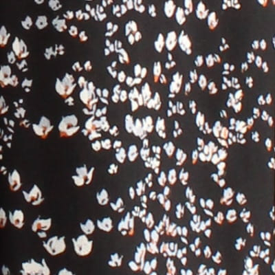 Voir photo 4 de Robe courte noire imprimée florales - femme - Mango - taille M Robe courte noire imprimée florales - femme - Mango - taille M Bon état reconditionné photo 4