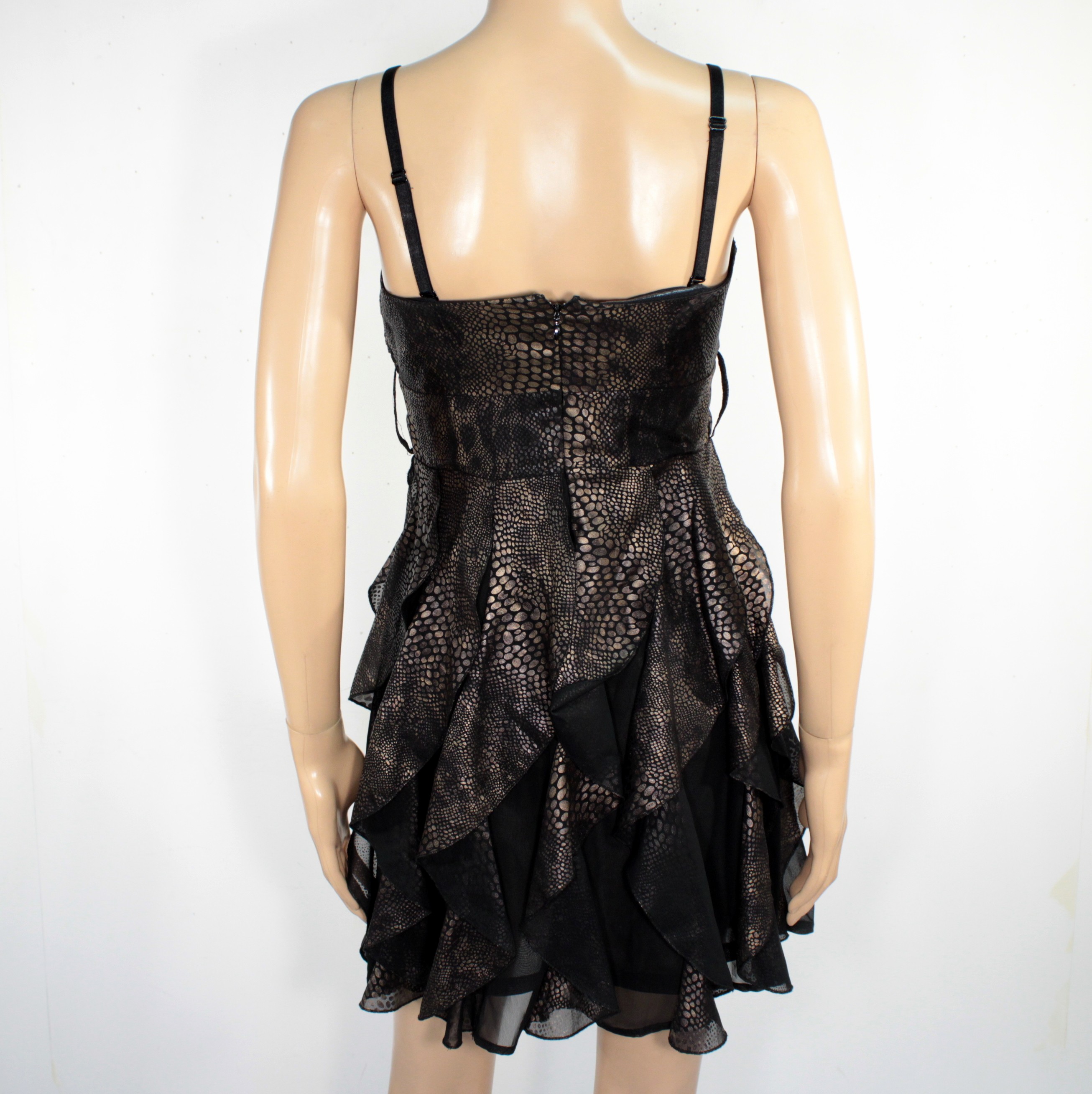 Voir photo 3 de Robe de Soirée Noire & Bronze NO EXCUSE Taille 38 Robe de Soirée Noire & Bronze NO EXCUSE Taille 38 Bon état reconditionné photo 3