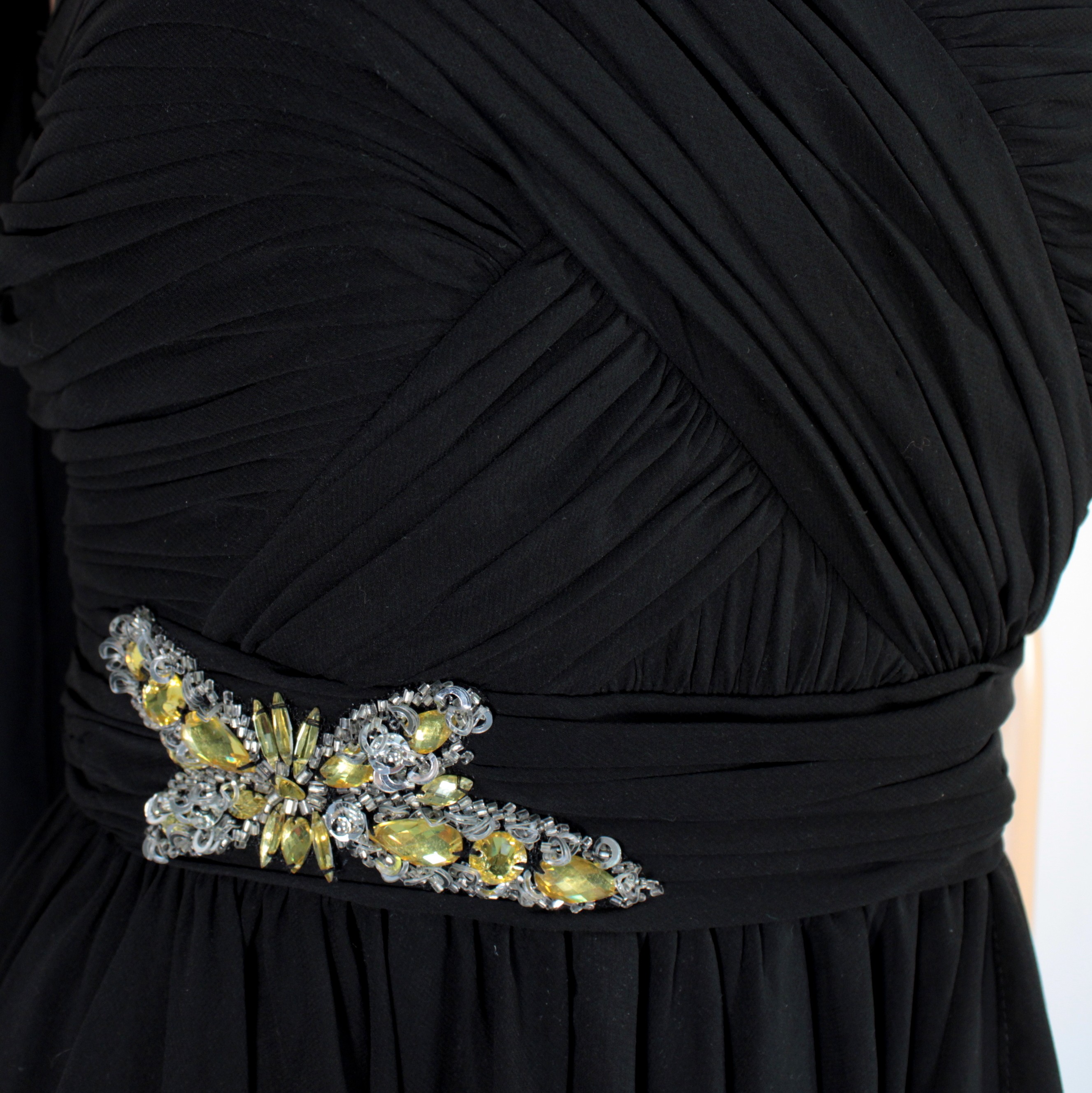 Voir photo 3 de Robe de Soirée Noire C BY N Taille 46 Robe de Soirée Noire C BY N Taille 46 Bon état reconditionné photo 3