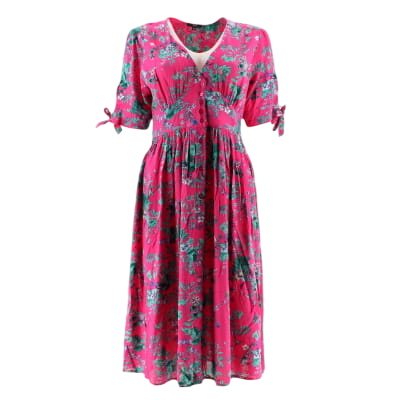 Acheter Robe fuchsia imprimées fleurs - Femme - Riu - Taille 38 Bon état - 11,83 € Robe fuchsia imprimées fleurs - Femme - Riu - Taille 38 Bon état reconditionné disponible sur Label Emmaüs