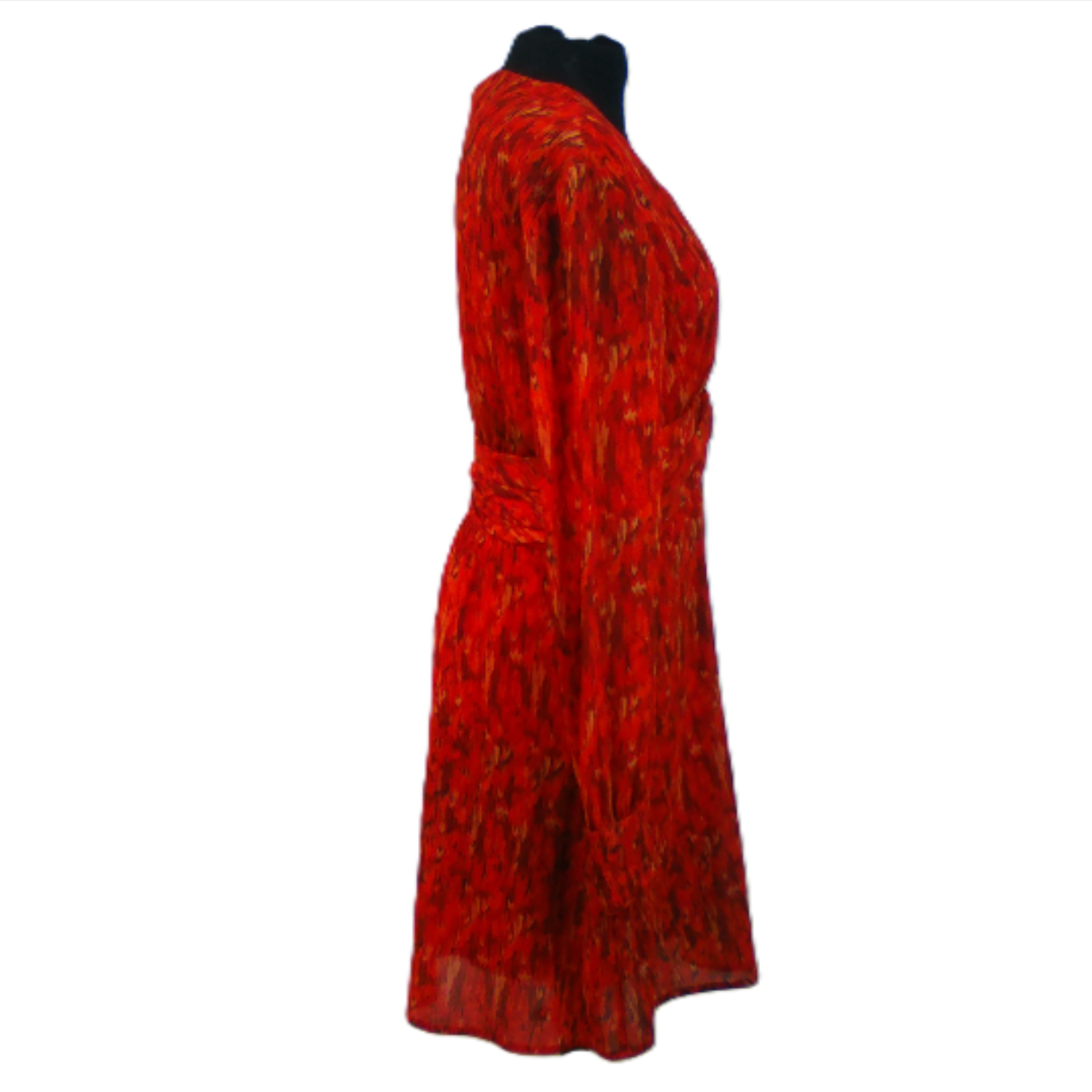 Voir photo 6 de Robe KOOKAÏ, motif rouge, orange et marron, en très bon état, taille 38 Robe KOOKAÏ, motif rouge, orange et marron, en très bon état, taille 38 Très bon état reconditionné photo 6