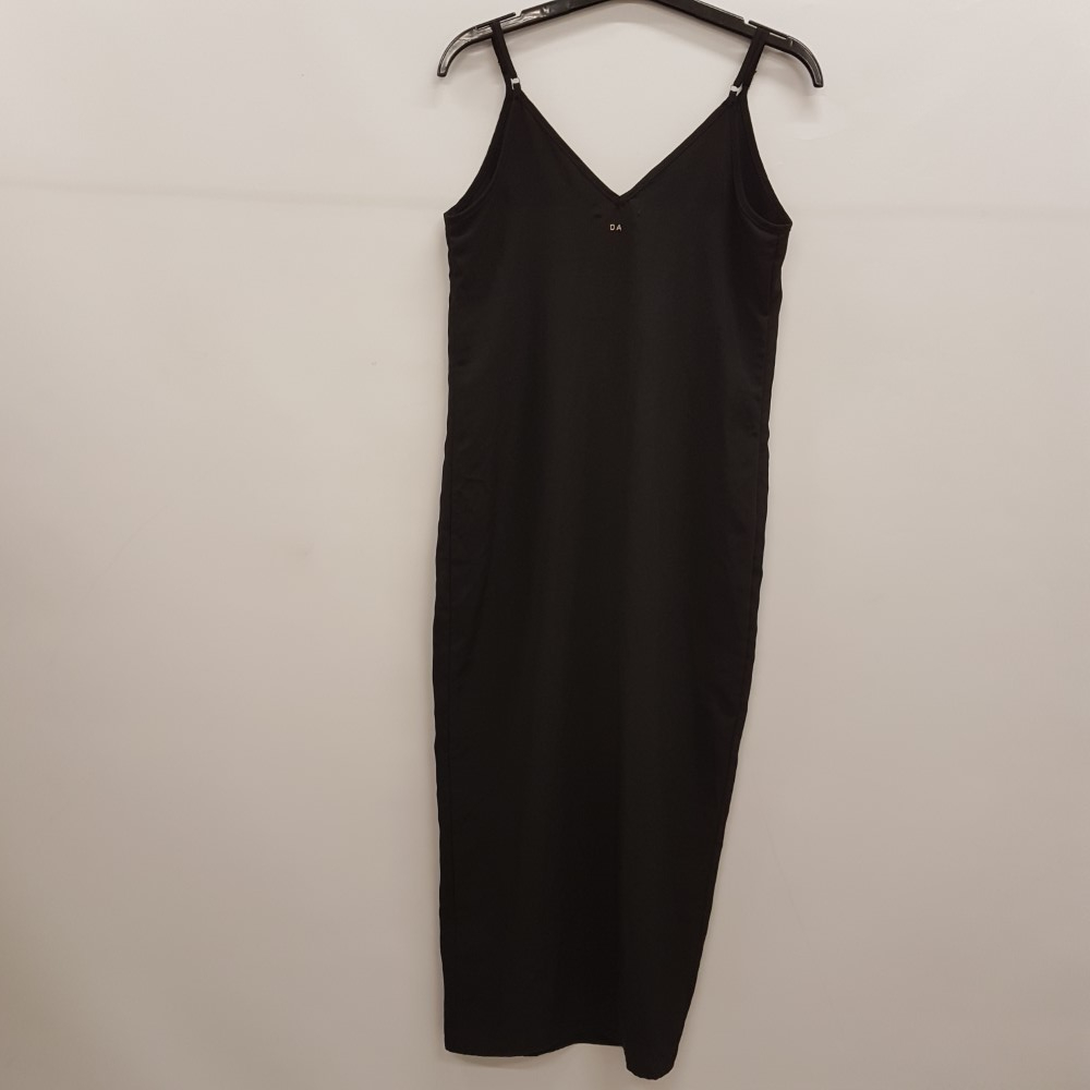 Voir photo 2 de Robe longue noire à fines bretelles - DOUBLE AGENT - Taille XS Robe longue noire à fines bretelles - DOUBLE AGENT - Taille XS Très bon état reconditionné photo 2