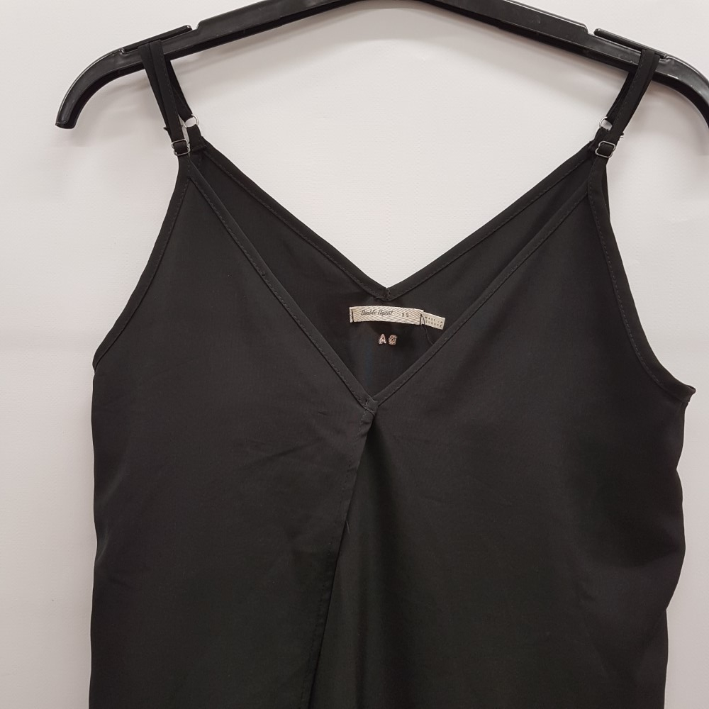 Voir photo 4 de Robe longue noire à fines bretelles - DOUBLE AGENT - Taille XS Robe longue noire à fines bretelles - DOUBLE AGENT - Taille XS Très bon état reconditionné photo 4
