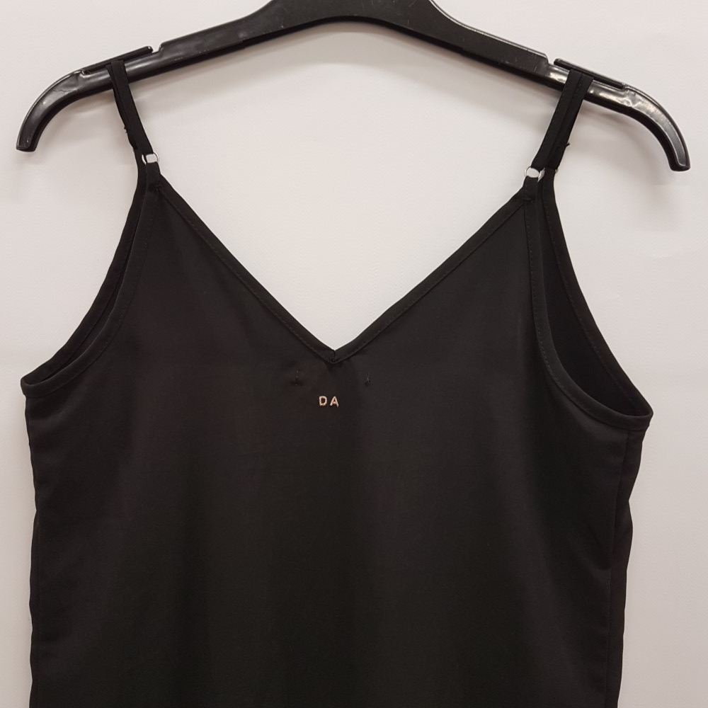 Voir photo 5 de Robe longue noire à fines bretelles - DOUBLE AGENT - Taille XS Robe longue noire à fines bretelles - DOUBLE AGENT - Taille XS Très bon état reconditionné photo 5