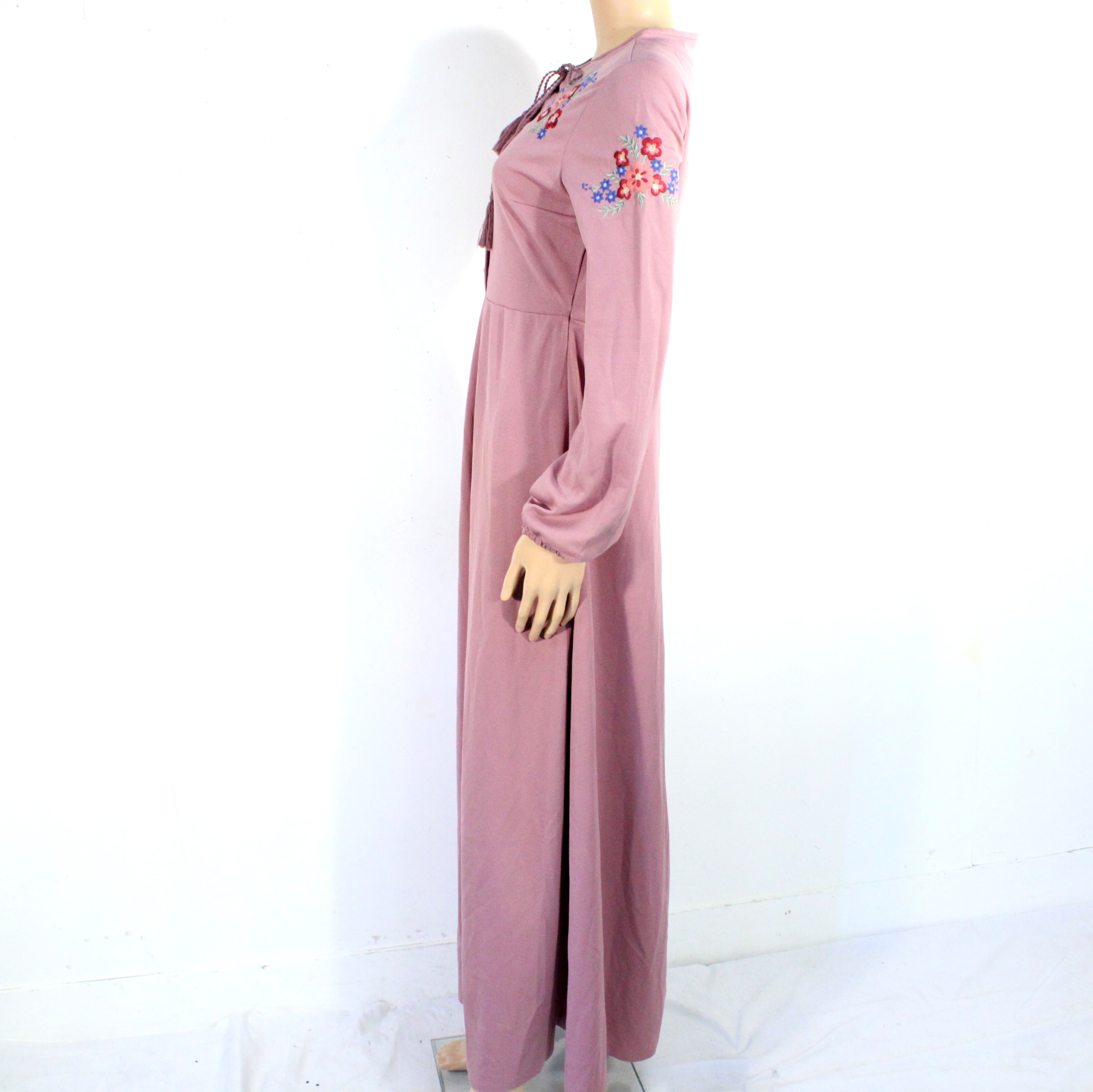 Voir photo 2 de Robe Longue Vieux Rose LARUJ Taille 44 Robe Longue Vieux Rose LARUJ Taille 44 Bon état reconditionné photo 2
