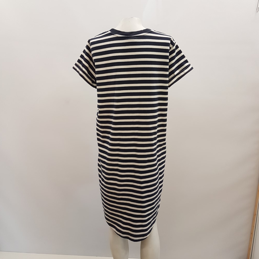 Voir photo 3 de Robe marinière marine et blanche - Jacqueline de Yong - Taille L Robe marinière marine et blanche - Jacqueline de Yong - Taille L Très bon état reconditionné photo 3