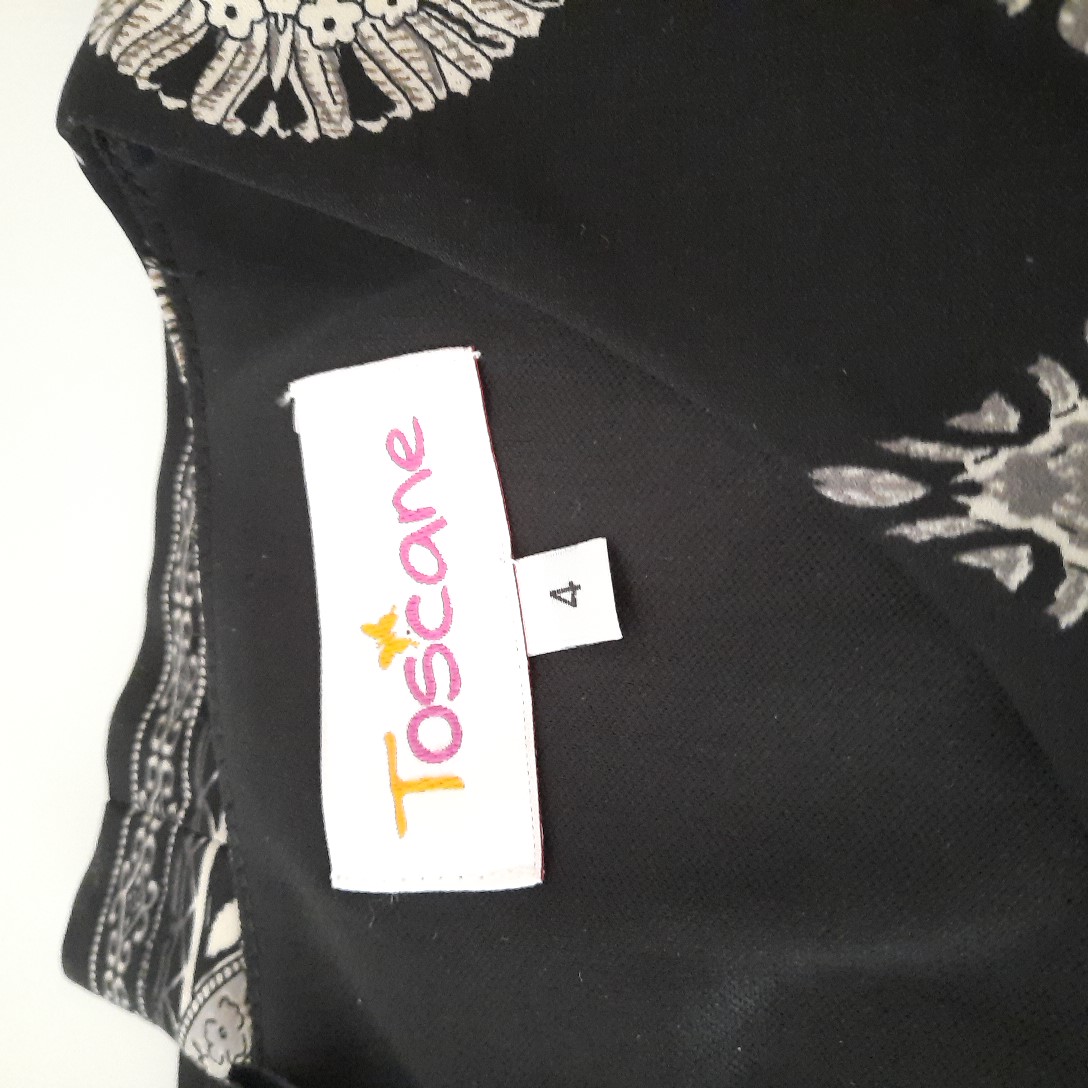 Voir photo 4 de Robe noire chic motifs cachemire TOSCANE T4 Robe noire chic motifs cachemire TOSCANE T4 Parfait état reconditionné photo 4