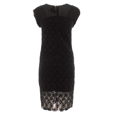 Voir photo 2 de Robe noire imprimée dentelle - Femme - Et Compagnie - Taille 40 Robe noire imprimée dentelle - Femme - Et Compagnie - Taille 40 Bon état reconditionné photo 2