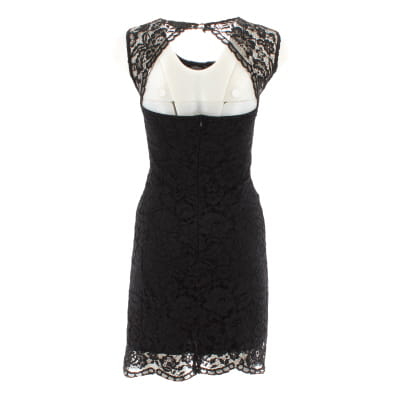 Voir photo 2 de Robe noire imprimée dentelle - Femme - Frime - Taille S Robe noire imprimée dentelle - Femme - Frime - Taille S Très bon état reconditionné photo 2