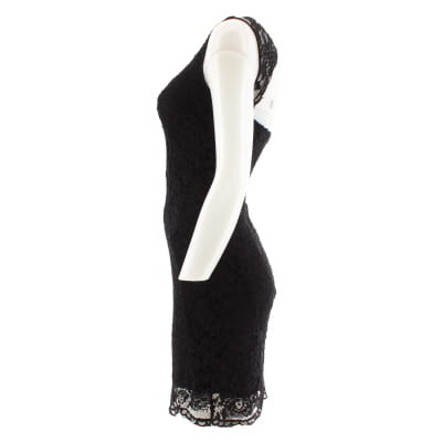 Voir photo 3 de Robe noire imprimée dentelle - Femme - Frime - Taille S Robe noire imprimée dentelle - Femme - Frime - Taille S Très bon état reconditionné photo 3