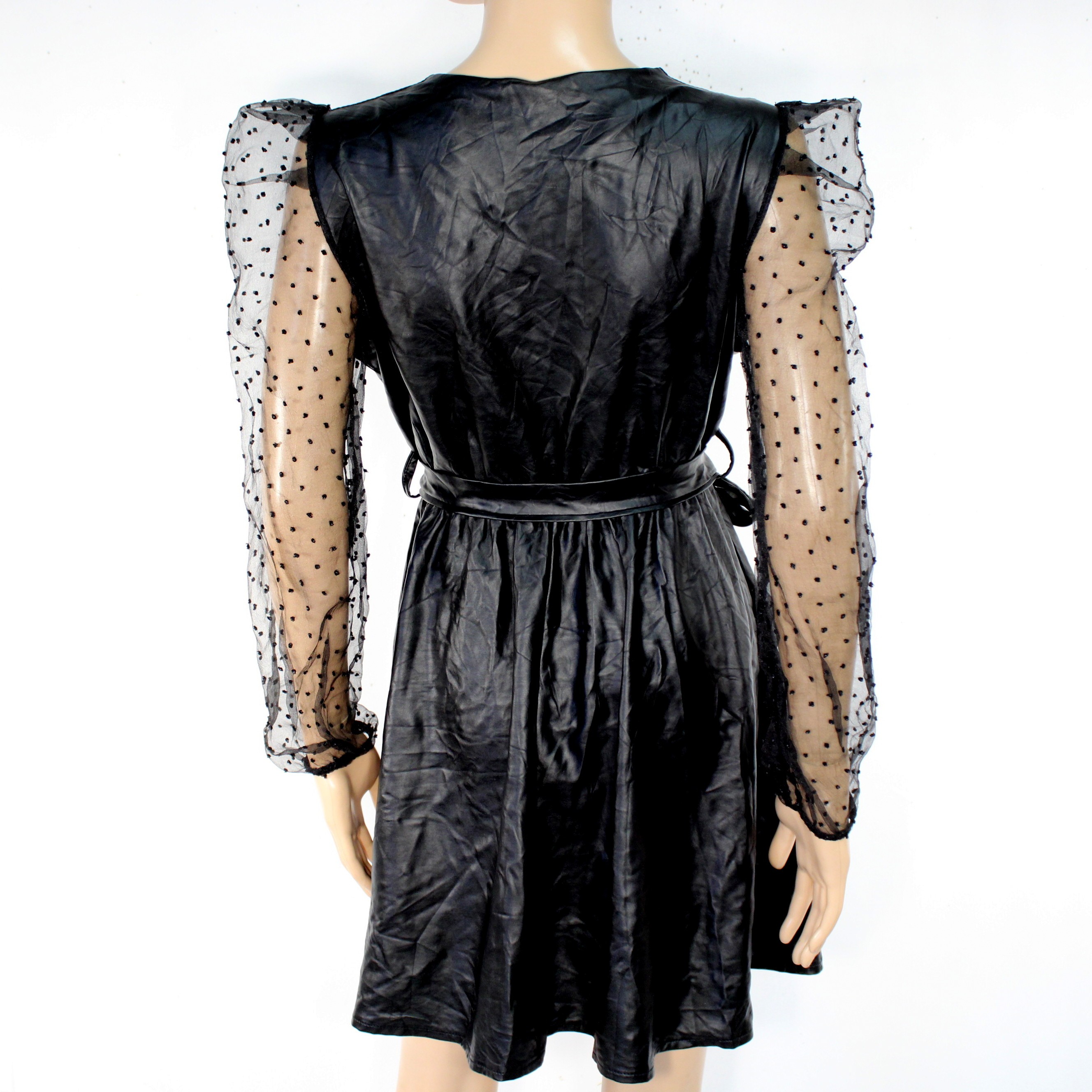 Voir photo 5 de Robe Noire MADE IN ITALIYA Taille Estimée S Robe Noire MADE IN ITALIYA Taille Estimée S Bon état reconditionné photo 5
