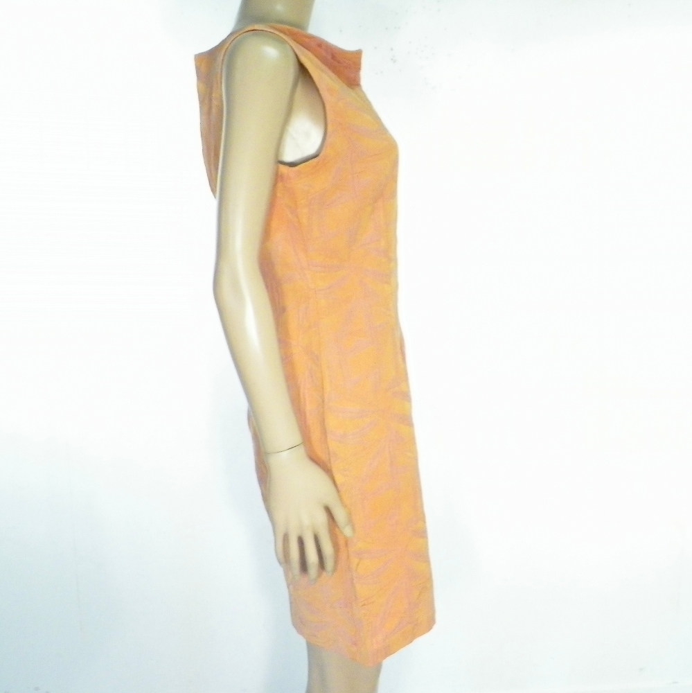 Voir photo 4 de Robe Orange Sans Manches GEORGES FRANCK Taille Estimé L Robe Orange Sans Manches GEORGES FRANCK Taille Estimé L Bon état reconditionné photo 4