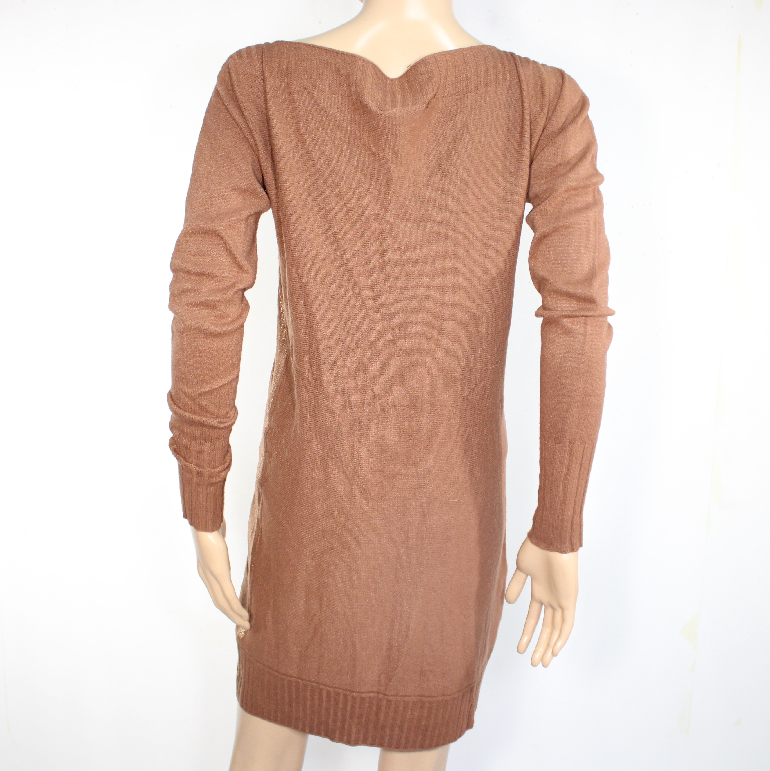 Voir photo 4 de Robe Pull Marron Acajou RINASCIMENTO Taille Estimée M Robe Pull Marron Acajou RINASCIMENTO Taille Estimée M Très bon état reconditionné photo 4