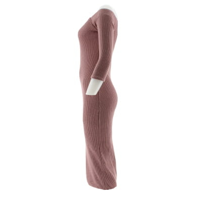 Voir photo 3 de Robe pull taupe - Femme - ZARA - Taille L Robe pull taupe - Femme - ZARA - Taille L Bon état reconditionné photo 3