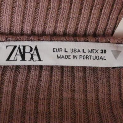 Voir photo 5 de Robe pull taupe - Femme - ZARA - Taille L Robe pull taupe - Femme - ZARA - Taille L Bon état reconditionné photo 5