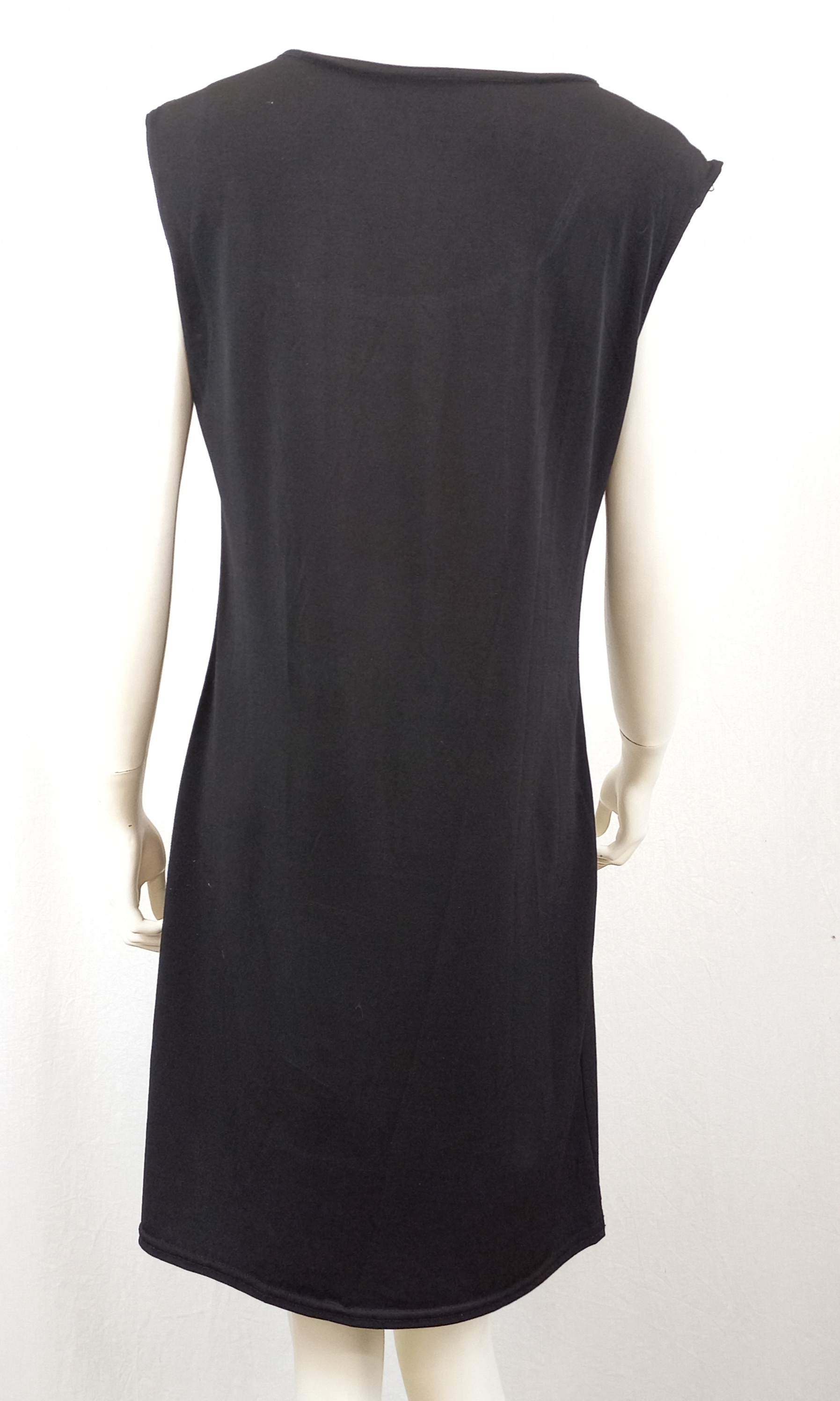 Voir photo 3 de Robe SM noire bande paillettée or pois et carrés blancs Robe SM noire bande paillettée or pois et carrés blancs Très bon état reconditionné photo 3