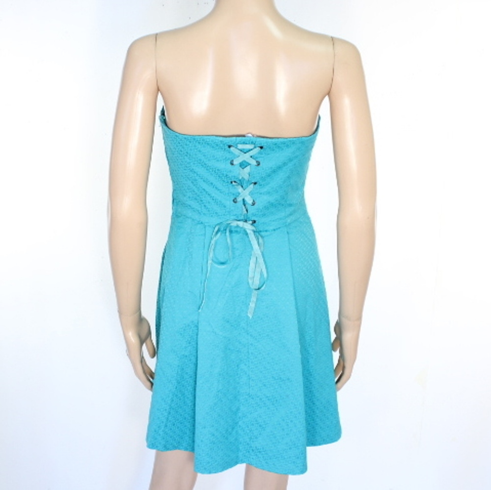 Voir photo 2 de Robe Turquoise NAF NAF Taille 38 Robe Turquoise NAF NAF Taille 38 Bon état reconditionné photo 2