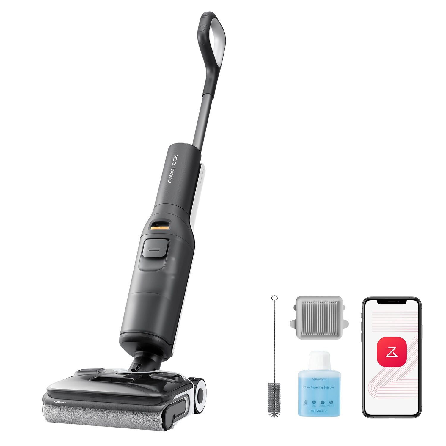 Roborock F25 ACE Aspirateur sans fil pour liquides et poussières gris Bon état Roborock reconditionné disponible sur Refurbed | Dero