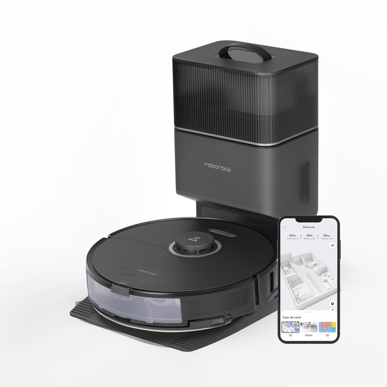 Roborock S8+ robot aspirateur 2,85 L Combiné Noir - Excellent état Parfait état Roborock reconditionné disponible sur Pixmania