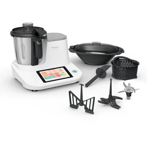 Robot cuiseur avec balance Moulinex Click & Cook HF506110 1400 W blanc Bon état reconditionné disponible sur Rakuten