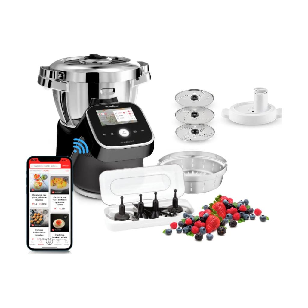 Robot cuiseur Moulinex I-Companion Touch Pro XL HF93D810 4,5000L -Noir Reconditionné - 1050,00 € Robot cuiseur Moulinex I-Companion Touch Pro XL HF93D810 4,5000L -Noir Reconditionné Moulinex reconditionné disponible sur Backmarket