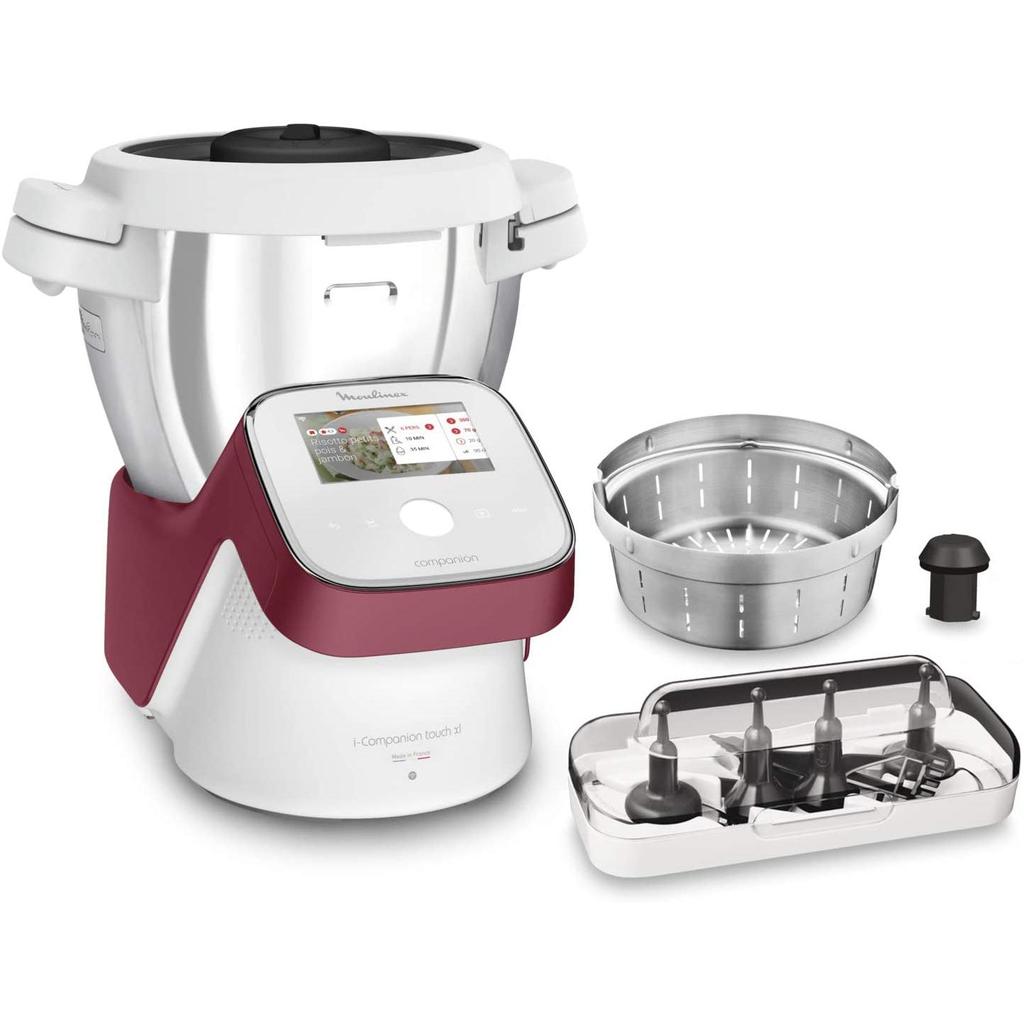 Robot cuiseur Moulinex I-Companion Touch XL HF938E00 4,0000L -Blanc/Rouge Reconditionné - 799,00 € Robot cuiseur Moulinex I-Companion Touch XL HF938E00 4,0000L -Blanc/Rouge Reconditionné Moulinex reconditionné disponible sur Backmarket