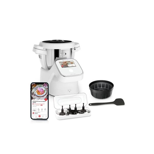 Voir photo 2 de Robot cuiseur Moulinex I-Companion Touch YY5643FG HF938 4,5000L -Blanc | Dero Robot cuiseur Moulinex I-Companion Touch YY5643FG HF938 4,5000L -Blanc Reconditionné Moulinex reconditionné photo 2 | Dero
