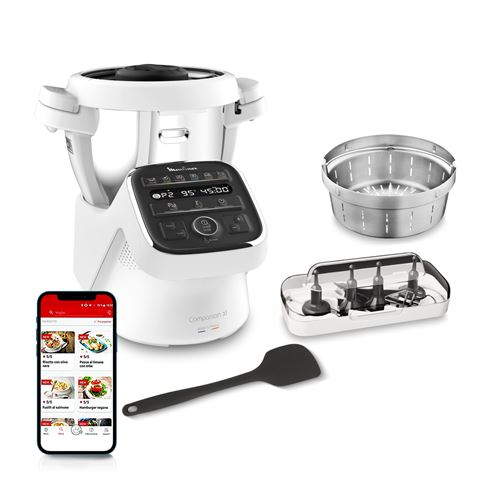 Robot cuiseur Multifonctions Moulinex Companion XL HF80DB10 1550 W Blanc État correct - 300,00 € Robot cuiseur Multifonctions Moulinex Companion XL HF80DB10 1550 W Blanc État correct Moulinex reconditionné disponible sur Fnac