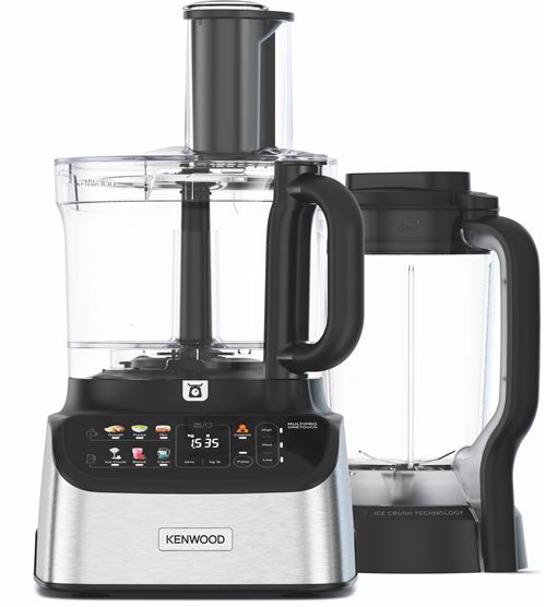 Robot multifunction Kenwood MultiPro OneTouch FDM73.480SS 1000 W Noir et Silver État correct Kenwood reconditionné disponible sur Fnac