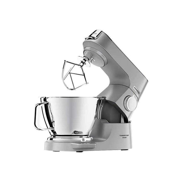 Robot pâtissier Kenwood Titanium Chef Baker KVC85.004SI 1200 W bol 5 L Argent, pétrissage planétaire, minuterie, pulse - Excellent état Parfait état Kenwood reconditionné disponible sur Pixmania