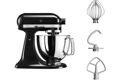 Robot pâtissier KitchenAid Artisan 5KSM125EOB 300 W Noir Onyx État correct KitchenAid reconditionné disponible sur Fnac