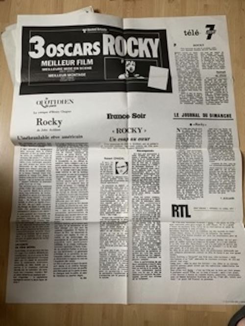 ROCKY - Press Revew - 70x100cm - Affiche de cinéma originale pliée État correct N/A reconditionné disponible sur Fnac
