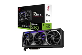 ROG ASTRAL Nvidia GeForce RTX 5080 16G OC Bon état - 1579,99 € ROG ASTRAL Nvidia GeForce RTX 5080 16G OC Bon état Asus reconditionné disponible sur Darty