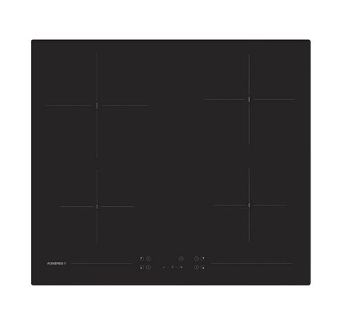Rosières Origine RH64CT/2 - Vitrocéramique - 4 plaques de cuisson - Niche - largeur : 56 cm - profondeur : 49 cm - avec bord droit - noir État correct Rosières reconditionné disponible sur Fnac