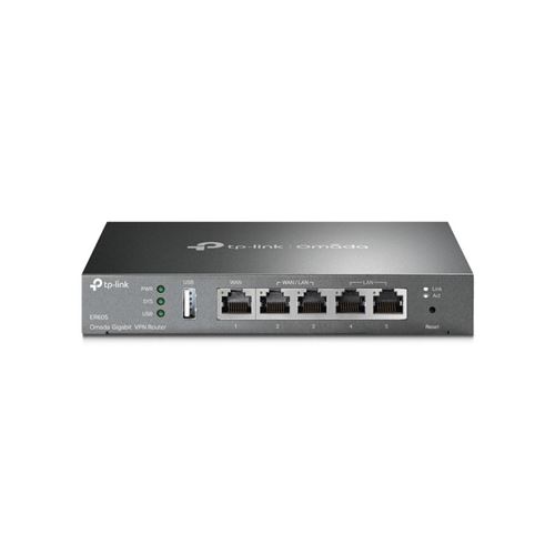Routeur VPN Gigabit TP-Link Omada ER605 4 ports Ethernet USB 3.0 20 tunnels IPsec État correct N/A reconditionné disponible sur Fnac