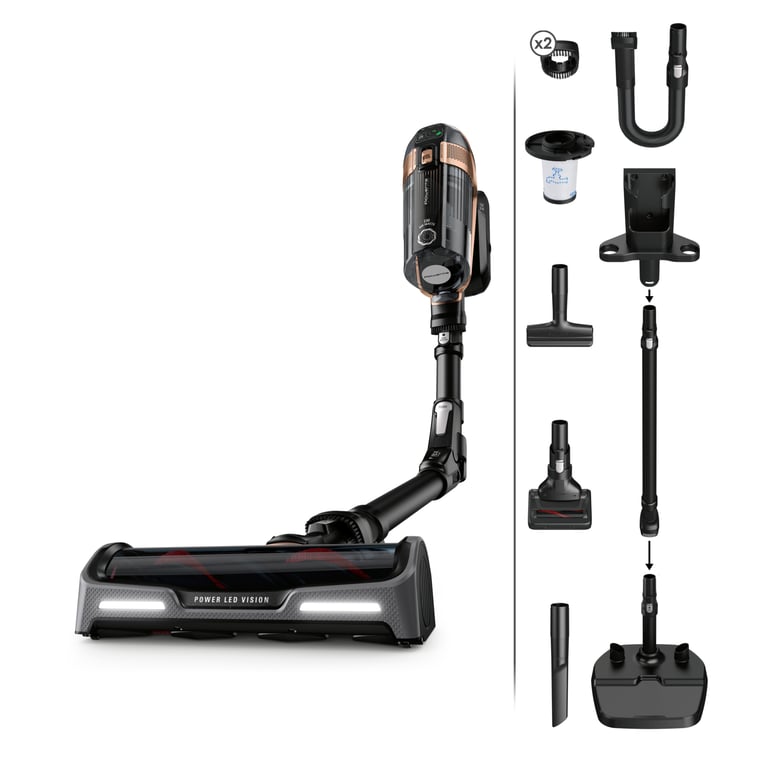 Rowenta X-Force RH99F1 aspirateur Noir, Gris Sans sac - Excellent état Parfait état Rowenta reconditionné disponible sur Pixmania
