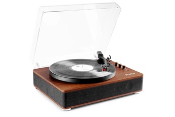 RP162D - Platine vinyle rétro hifi avec Bluetooth et haut-parleurs - Marron Foncé Très bon état N/A reconditionné disponible sur Darty