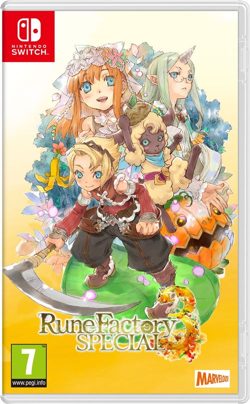 Rune Factory 3 Special Edition Limitée Nintendo Switch État correct - 46,72 € Rune Factory 3 Special Edition Limitée Nintendo Switch État correct Just for Games reconditionné disponible sur Fnac