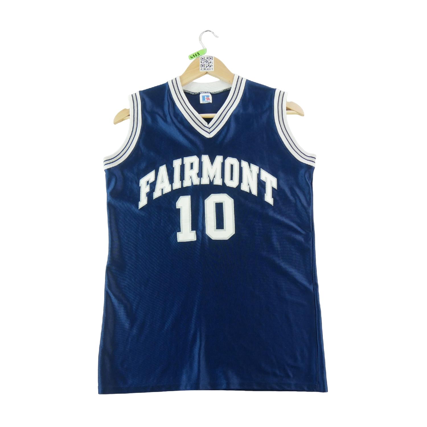 Russell Athletic Maillot Fairmont Basketball Y2K 1988–1995 Vintage 10 Taille M #QWE4323 Très bon état reconditionné disponible sur Sporteed