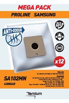 SA102MN ANTI-ODEUR 12 SACS Bon état - 15,99 € SA102MN ANTI-ODEUR 12 SACS Bon état Temium reconditionné disponible sur Darty