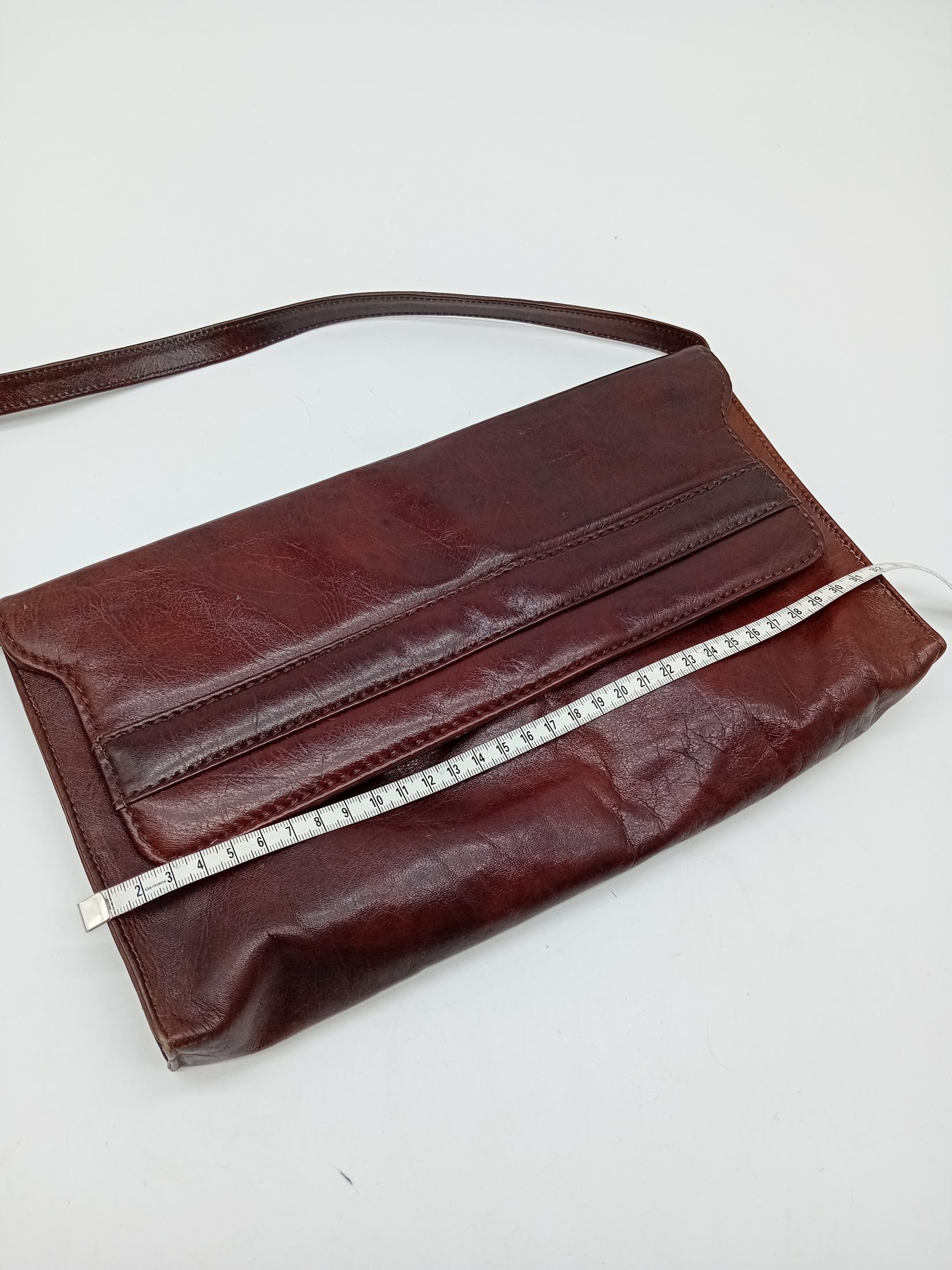 Voir photo 5 de Sac À Main En Cuir Marron Vintage (V3622) Sac À Main En Cuir Marron Vintage (V3622) reconditionné photo 5