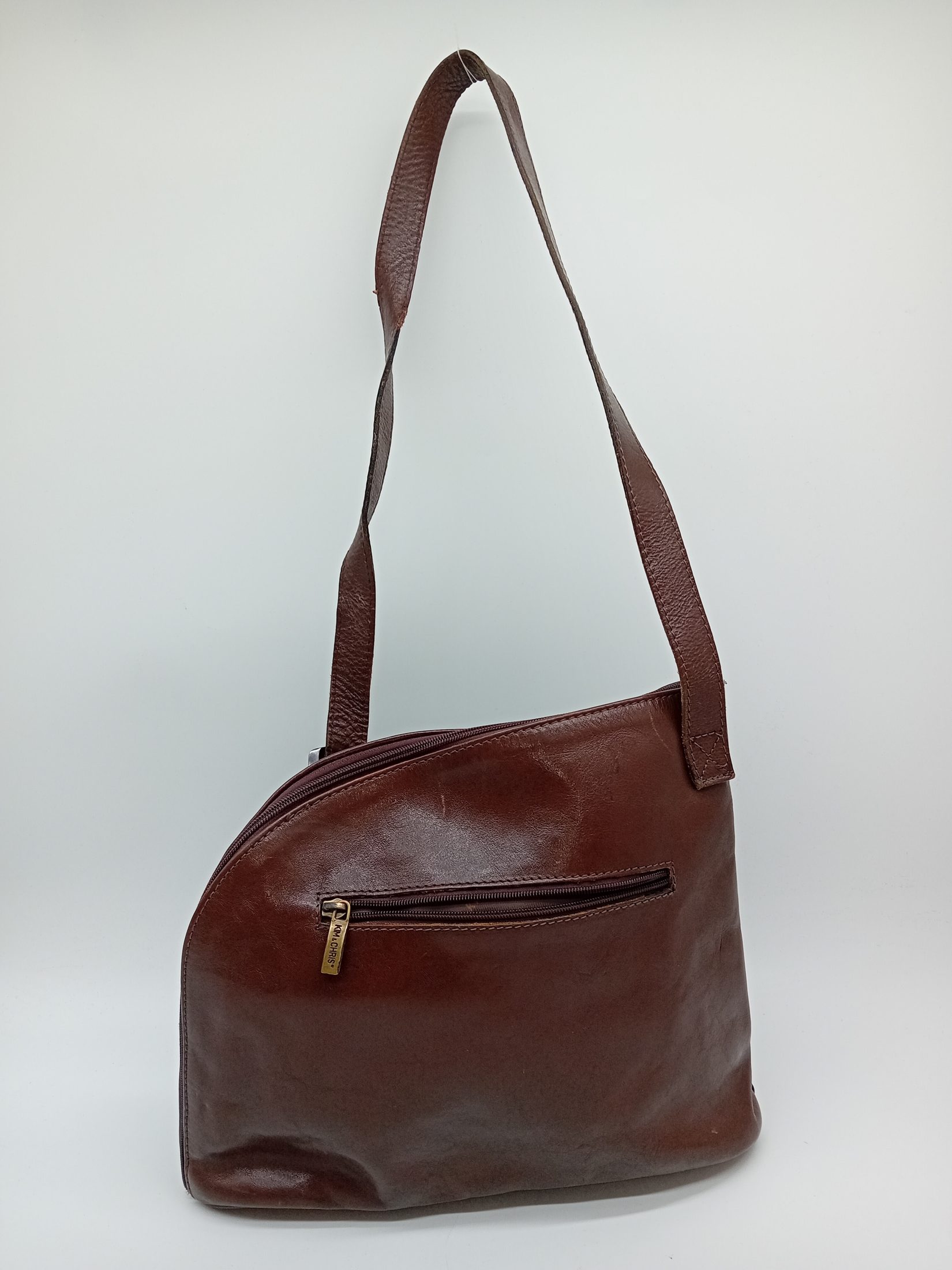 Voir photo 2 de Sac À Main Kim & Chris En Cuir Bordeaux (V3623) Sac À Main Kim & Chris En Cuir Bordeaux (V3623) Bon état reconditionné photo 2